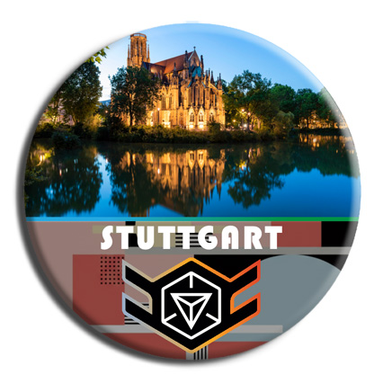 Johanneskirche am Feuersee - Neogotisches Wahrzeichen, malerisch im Wasser gespiegelt, beliebtes Fotomotiv und Ruheort mitten in Stuttgart. Foto: © Werner Dieterich